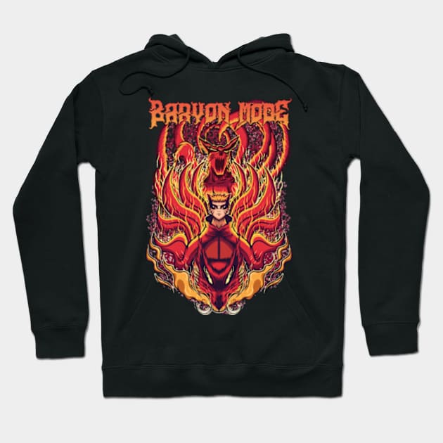 Baryon Mode Naruto Anime Fanart Hoodie by Planet of Tees